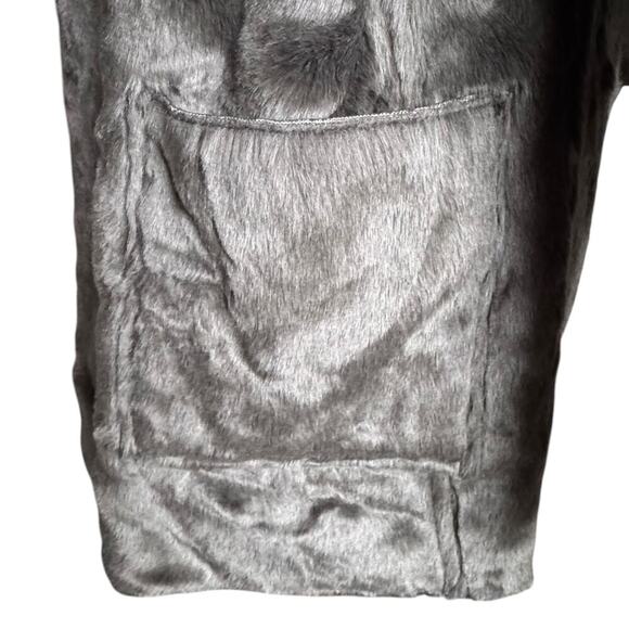NWT Dylan Faux Leather Faux Fur Reversible Coat | Brown Gray | Women’s Small - Picture 12 of 15
